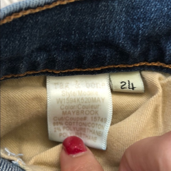 NEW • Rag & Bone • Crop Flare Jean Maybrook Blue - Picture 7 of 8